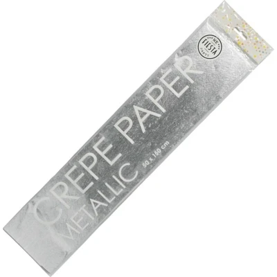 Afbeelding van Globos Crêpepapier Metallic 150 X 50 Cm Zilver