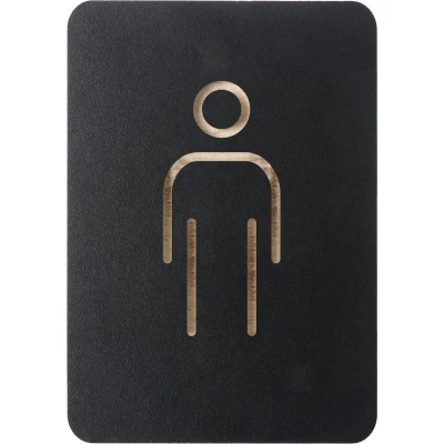 Afbeelding van Pictogrambord Europel man zwart