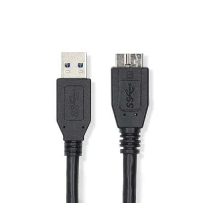 Afbeelding van USB A naar Micro kabel 2 meter 3.0 (100% koper, Blauw)