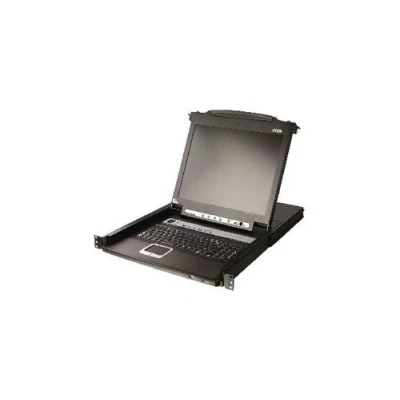 Image de 8 port commutateur kvm console lcd 17 noir aten cl5708m ata ee