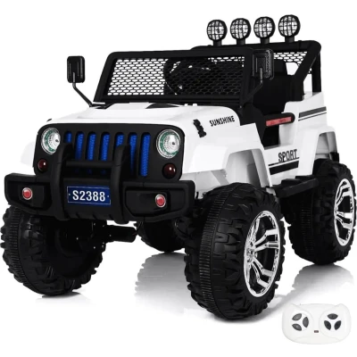 Afbeelding van Monster Jeep Voiture Pour Enfant Blanc