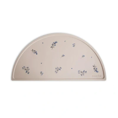 Afbeelding van Mushie Siliconen Placemat Lilac Flowers
