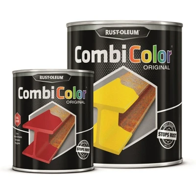 Afbeelding van Rust Oleum Combicolor hoogglans zwart (750ml)