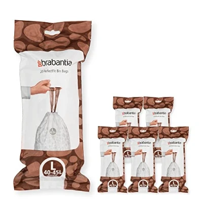 Afbeelding van Brabantia Vuilniszakken Code L 40 45 Liter (120 stuks)