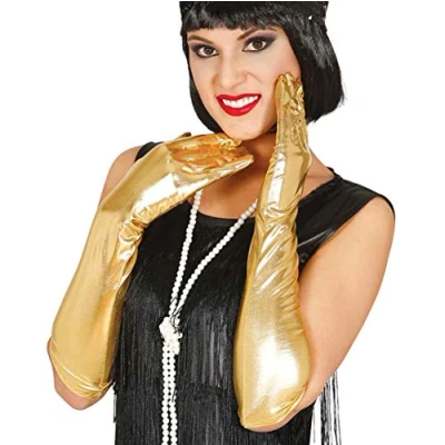 Afbeelding van Gouden metallic gala handschoenen voor volwassenen