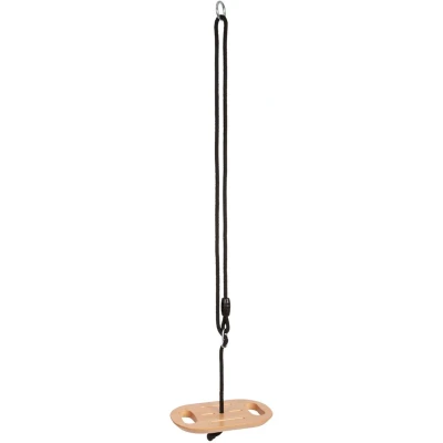 Afbeelding van Small Foot Houten Disc Schommel met Handgrepen Black Line