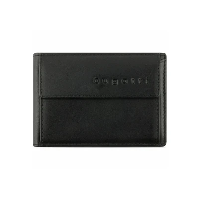 Afbeelding van Bugatti Super Slim Portemonnee RFID bescherming Leer 10 cm Jongens Horizontaal schwarz