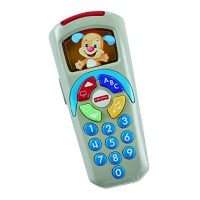 Afbeelding van Fisher Price Puppy Remote Muzikaal Ontwaken Speelgoed Lachen &amp; Ontwaken, Stimulatie, Gehoor En Fijne Motoriek, Kinderspeelgoed, Vanaf 6 Maanden, Versie: Italiaans, DLD33