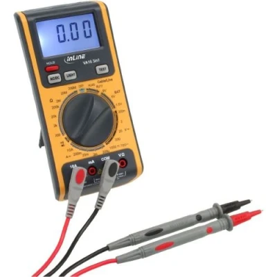 Image de InLine 43115 Multimètre 3 EN 1 testeur avec RJ45/RJ11 et de batterie