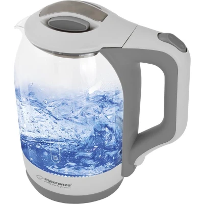 Afbeelding van Esperanza Yukon Glazen Waterkoker Blauw LED 1,7 Liter 1500W