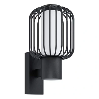 Afbeelding van EGLO Ravello Wandlamp Buiten E27 16,5 cm Zwart/Wit
