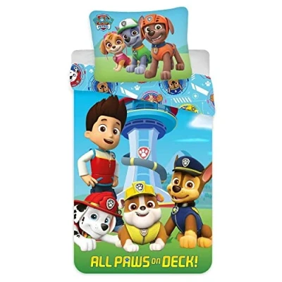 Afbeelding van Peuterdekbedovertrek Paw Patrol 100 x 135 cm 40 60 100% katoen
