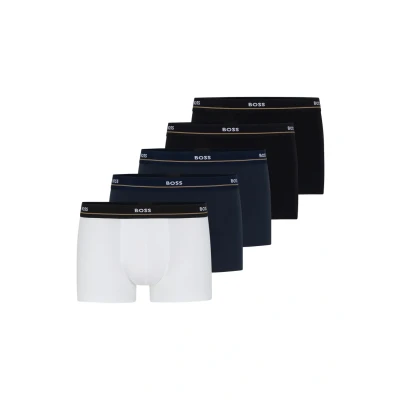 Afbeelding van Boss Essential Trunk Boxershorts Heren (5 pack) Maat S