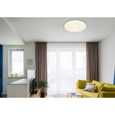Afbeelding van Alois LED plafondlamp, wit, Ø 49 cm, metaal/acryl