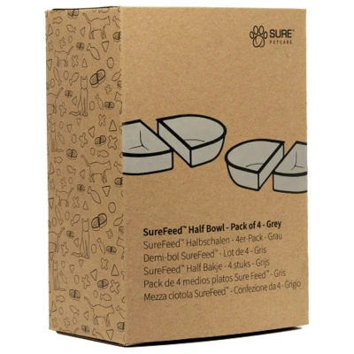 Afbeelding van Surefeed Half Bakje Kattenvoerbak Grijs