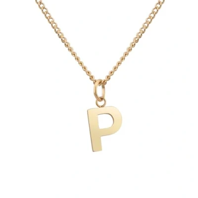 Afbeelding van ketting met letter in goud 18 karaat plating I voor dames Gepersonaliseerd cadeau Gouden hanger (P)