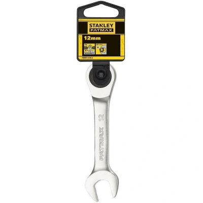 Afbeelding van Stanley FATMAX Stubby Ringsteeksleutel met ratel 12mm Steeksleutel Sleutelgereedschap 1 Stuk(s)
