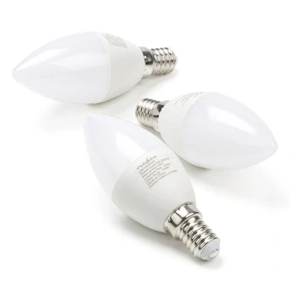 Afbeelding van LED lamp E14 Kaars Nedis 3 stuks (4.9W, 470lm, 2700K)