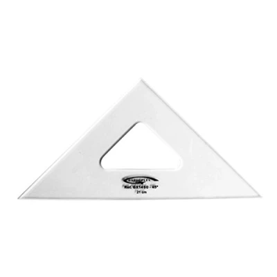 Image de Equerre 45 3 bords anti taches 21 cm graphoplex