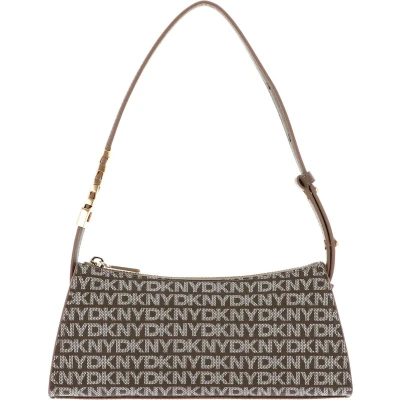 Afbeelding van DKNY Avril Shoulder Handtas, Dames, Maat: One Size, Chino/shitake