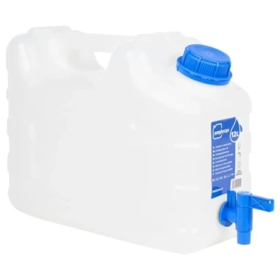 Afbeelding van Watertank met kraan 12 L kunststof transparant