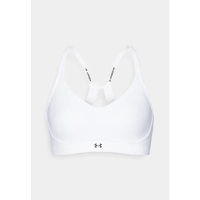 Afbeelding van Under Armour Infinity LOW BRA Sportbh met light support, Dames, Maat: MxA C, White/black