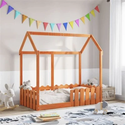 Afbeelding van Bedhuis wasbruin massief grenenhout 70x140 cm