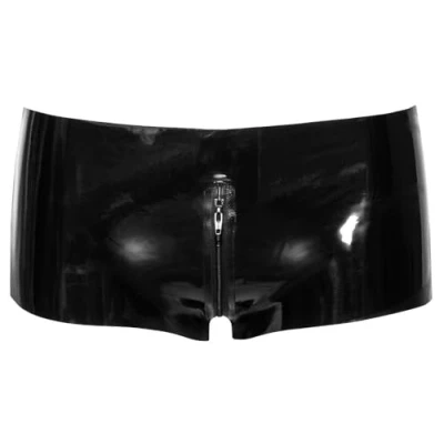 Afbeelding van LateX Hotpants Zwart
