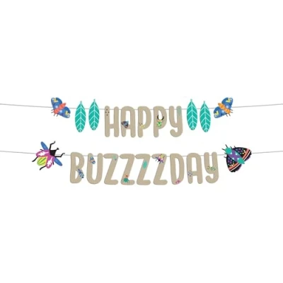 Afbeelding van Folat Letterslinger happy buzzzzday 1 meter