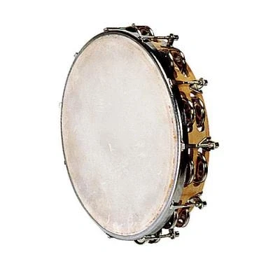 Image de FUZEAU TAMBOURIN PEAU NATURELLE 25 CM