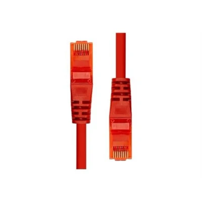 Image de ProXtend Cordon de raccordement RJ 45 (M) pour 30 cm 5 mm UTP CAT 6 IEEE 802.3af démarré, sans crochet, bloqué rouge