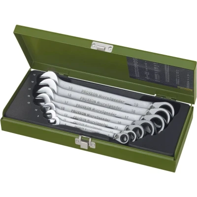 Afbeelding van Proxxon Industrial 23124 MicroSpeeder Ring steeksleutelset 7 delig 8 19 mm