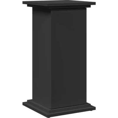 Afbeelding van vidaXL Sokkel met opbergruimte 31x30x60 cm bewerkt hout zwart