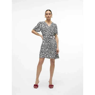 Afbeelding van VERO MODA VMALBA SS SHORT DRESS WVN GA NOOS Dames Jurk Maat XS