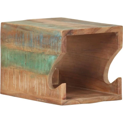 Afbeelding van Wandfietsenrek 35X25X25 Cm Massief Ruw Mangohout