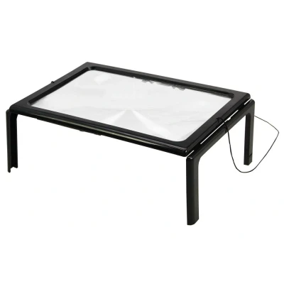 Afbeelding van Safe Safe, Leesloupe grootformaat handsfree, ingebouwde LED verlichting Vergroting: 3x afm: 280x220x30 mm. per st.