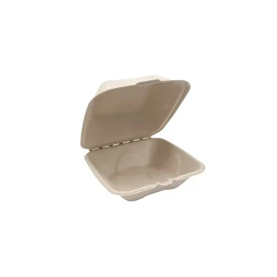 Afbeelding van Hamburgerbox IEZZY Maxi IP suikerriet beige 50 stuks