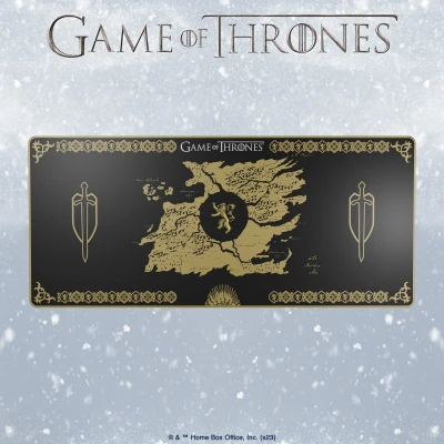 Afbeelding van Lexip x Warner Game of Thrones Flexible Mouse Mat XXL, Lannister Edition, Black (90 40 cm)