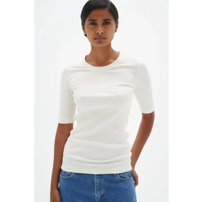 Afbeelding van Inwear Dagnaiw Tshirt basic, Dames, Maat: XS, Whisper white