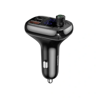 Afbeelding van Baseus Bluetooth FM Radio Transmitter Carkit Universeel Zwart
