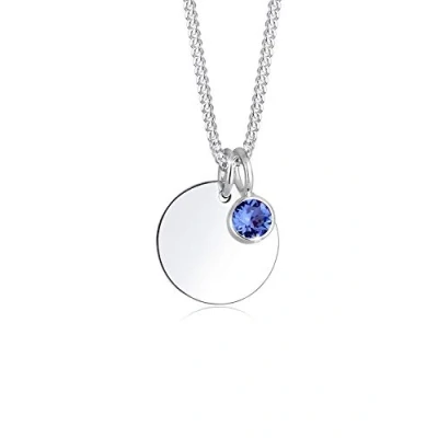 Afbeelding van Elli Halsketting September birthstone 925 Sterling Zilver Kristal