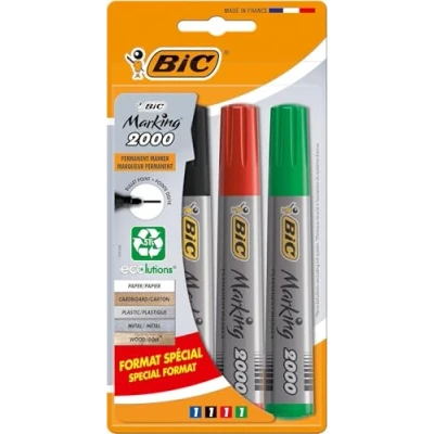 Afbeelding van Viltstift Bic 2000 ecolutions rond large assorti doos à 4 stuks