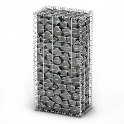 Afbeelding van Schanskorf met deksels 100x50x30 cm gegalvaniseerd draad