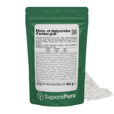Afbeelding van Saporepuro Mono en diglyceriden van vetzuren 50 g ideaal voor ijs, sorbets gebakken producten emulgator E471