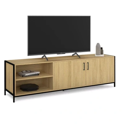 Afbeelding van 160 cm DETROIT 2 deurs TV meubel in industrieel ontwerp