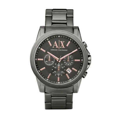 Afbeelding van Armani Exchange Chronograaf, Heren, Maat: One Size, Gray