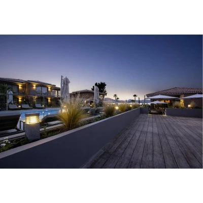 Afbeelding van SLV 231410 Arrock Granite Staande buitenlamp LED E27 15 W Graniet grijs (mat)
