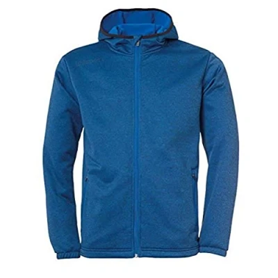 Afbeelding van uhlsport Essential Fleece T shirt voor kinderen, azuurblauw, melange, maat XXS (fabrieksmaat: 140)