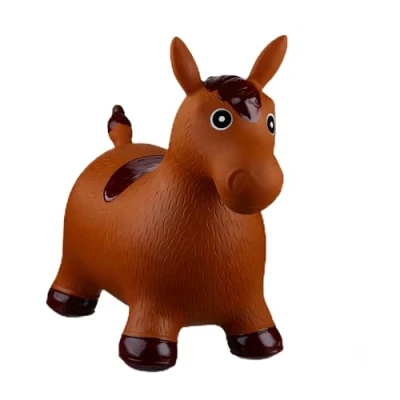 Afbeelding van Relaxdays skippy dier paard skippydier skippyball skippybal 50 kg kinderen bruin