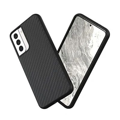 Afbeelding van RhinoShield beschermhoes compatibel met [Galaxy S21] SolidSuit dunne schokdemping en premium oppervlak [bestand tegen vallen van meer dan 3,5 meter] klassiek zwart